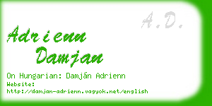 adrienn damjan business card